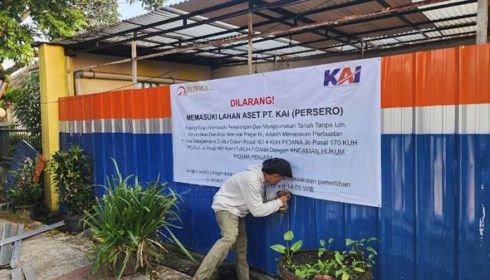 Lagi, Daop 2 Amankan Aset di Kota Bandung