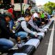 Pengecatan Patung Persib & Trotoar Warnai Royal Enfield One Ride 2025